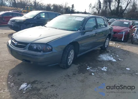 2004 Chevrolet Impala из США, поврежденный, VIN 2G1WF52E249286100
